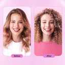 1/2 Inch Small Curling Iron for Short Hair, Dual Voltage Small Curling Wand with 2 Heat Settings 430F & 450F for Tight Curls, Pink