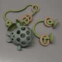 Baby High Chair Suction Toys Teething Chew - Baby Teething Toys Silicone Teethers Table Toys, Food Grade Silicon for 6 12 18 Months (Green DGreen) (Blue Teal)