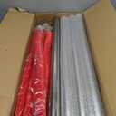 Stanchions with Velvet Ropes Set, 5 ft Velvet Ropes and Posts, Stainless Steel Barriers for Crowd Control Barriers, Party Supplies, Exhibition (Silvery-4pcs)