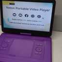 YOTON 17.5" Portable DVD Player with 15.6" Large HD Swivel Screen, 6 Hours Working Time with Built-in Battery, Dual Stereo Speakers, Support USB/SD Card/Sync TV and Multiple Disc Formats-Purple