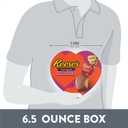 REESE'S Chocolate Peanut Butter Creme Hearts, Valentine's Candy Gift Box, 6.5 oz
