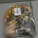 LUEUR 3PCS Artificial Flowers Blue Dahlia in Mason Jars with Wood Tray for Dining Table Coffee Table Farmhouse Home Decor Centerpieces Spring Decor Perfect for Kitchen, Living Room, Bathroom