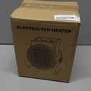 Space Heaters for Indoor Use, 1500W PTC Electric Heaters with Thermostat, Small Portable Heater with 90Adjustable Angle, Fast Safety Heat, Overheat Protection, Small Heater for Indoor/Outdoor Use