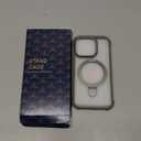 Designed for iPhone 14 Pro Case with Magnetic Stand, [Military Drop Protection][Great Grip Feeling] Matte Translucent Back Slim Shockproof Phone Cover for iPhone 14 Pro 6.1", Grey