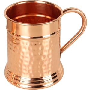 Hammered Moscow Mule Copper Mug | Handcrafted 100% Pure Copper Cup | Large 22 Oz Tankard Beer Stein | Keeps Drinks Chilled Longer | Best Gift - Perfect For Moscow Mules