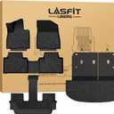 LASFIT Floor Mats for Kia Telluride Hybrid 2027 (Not Fit Gas) All Weather TPE Custom Fit Floor Liners, Full Set Car Mats with Backrest Mats & Cargo Trunk Mat Accessories, Black, 
Product Dimensions	27.56"L x 27.56"W x 2.76"Th