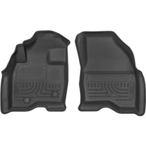 Husky Liners Weatherbeater Floor Mats | Fits 2015-2019 Ford Explorer | Front Row, 2-pc Black - 13761