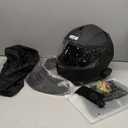 Motorcycle Helmet Modular Flip Up Full Face Virtue MD808 W/ BT Wireless Earphone