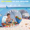 LanAqua Baby Beach Tent with Pool,Pop Up Baby Tent,Kids Beach Sun Shelter