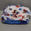 Disney Marvel Spidey and his Amazing Friends Spidey Team Red, White, and Blue 4 Piece Toddler Bed Set - Comforter, Fitted Bottom Sheet, Flat Top Sheet, and Reversible Pillowcase