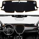 Dash Cover for Crosstrek 2026 2025 2024 Dashboard Cover Mat Center Console Carpet Protector Sunshield Pad Non Slip No Glare Dash Board Cover Custom Fit Interior Accessories, Gray Trim