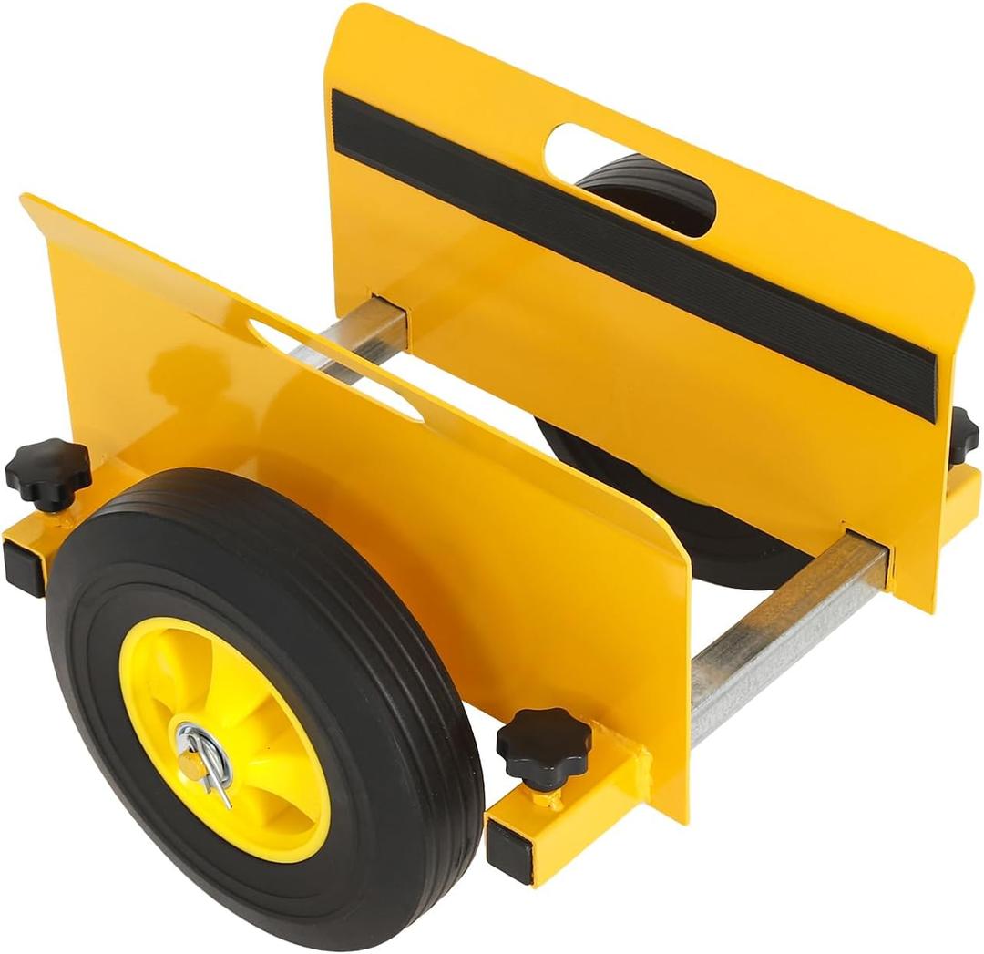 Clamp Panel Cart for Drywall Sheet Material Handling All Terrain Moving | 800 LBS Load Capacity, Heavy Duty Door Cart with 10" Wheels, for Wood, Plywood, Door, Fence, Sheetrock