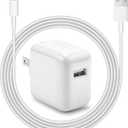 iPad Charger iPhone Fast Charger 12W USB Wall Charger Foldable Portable Travel Plug with USB Charging Modem Cables Compatible with iPhone, iPad, iPad mini, iPad Air 1/2/3, Airpod