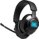 JBL Quantum 400 - USB Over-Ear Gaming Headset with Game-Chat Balance Dial, JBL QuantumSURROUND and DTS, Voice Focus Directional Flip-Up Mic and Memory Foam Ear Cushions (Black)
