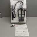 17.1'' Aluminum Outdoor Wall Lights- Black Roman Style Waterproof & Anti-Rust Exterior Lighting Fixtures, Hammered Outdoor Wall Lantern for Porch Patio Garage Courtyard Hallway Doorway