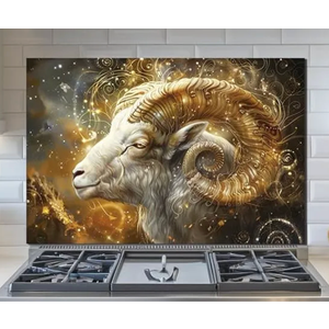 Twelve Zodiac Signs - Tempered Glass Backsplash for Kitchen
30x24