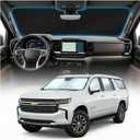 for Chevy Suburban Sun Shade Windshield Cover - Custom Fit Suburban Accessories 2021-2024 2025 Sunshade Foldable UV Protection & Heat Shield Sun Visor Accessories