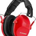 ZOHAN 032 Kids Noise Cancelling Headphones - 25dB NRR Kids Ear Protection, Hearing Protection Safety Ear Muffs for School Monster Truck Fireworks Traveling Studying Concerts Autism - Red