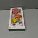 ArtCreativity Diecast Fighter Jet Toys, Set of 4, 4.5 inches Military Airplane for Kids with Pullback Action, Colorful Air Force Toys, Birthday Gift, Army Party Favors, Cake Topper, Room Decorations