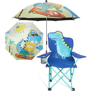KABOER Kids Outdoor Folding Camping Chair with Cup Holder Carrying Bag | Portable Camping Chair for Beach Picnic Camping Travel Lawn Ages 3-10