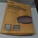 AIDEA XL Sponges Kitchen, 12Count, Non-Scratch Dish Sponges, Large Natural Sponge for Non Stick Cookware, Cellulose Cleaning Sponge for Dishes, Bathroom, Household (Brown-extra Large)