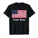 Team Betsy Ross Flag Shirt Proud American Flag Distressed T-Shirt 2XL