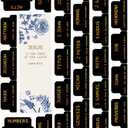 Bible Tabs, 72 Laminated Bible Tabs for Women and Men Study Bible, Easy to Read and Apply, Bible Index Tabs, Large Print Bible Book Tabs, Bible Study Supplies (Black)