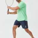 2 x Men's Athletic T-Shirts Moisture Wicking Cool Running Short Sleeve Tee Gym Tennis Workout Hiking Cationic