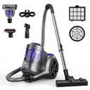 Aspiron 1700W Canister Vacuum Cleaner, 45Kpa Bagless Vacuum Cleaner