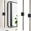 Black Wall Sconces Set of Two LED Dimmable Sconces Wall Lighting
Black Modern Wall Sconce Light for Bathroom, Living Room, Bedroom, Hardwired 3000K 40''