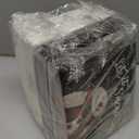 Janlaugh 200 Pcs Christmas Paper Napkins Disposable Snowman Cocktail Napkins Decoupage 2 Ply Snowflake Dinner Napkins Santa Beverage Napkins for Xmas Winter Table Decor(Black,Snowman)