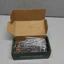 HOUYA 200 Pack Landscape Staples 4 Inch 12 Gauge Garden Stakes Galvanized Garden Staples Ground Pins Anti-Rust Ground Stakes for Weed Barrier, Irrigation Tubing, Yard Lawn, Landscape Fabric
