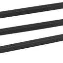 Goldenwarm 10 Pack 18 Inch Black Cabinet Handles Matte Black Drawer Pulls Stainless Steel Cabinets Hardware Square Bar Modern for Kitchen Bathroom Cupboard