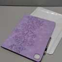 YHDXUYS Case for iPad Pro 13 Inch (M5/M4) 2025/2024, Auto Wake/Sleep Slim PU Leather Folio Cover with Multi-Angle Stand and Pen Holder, Purple