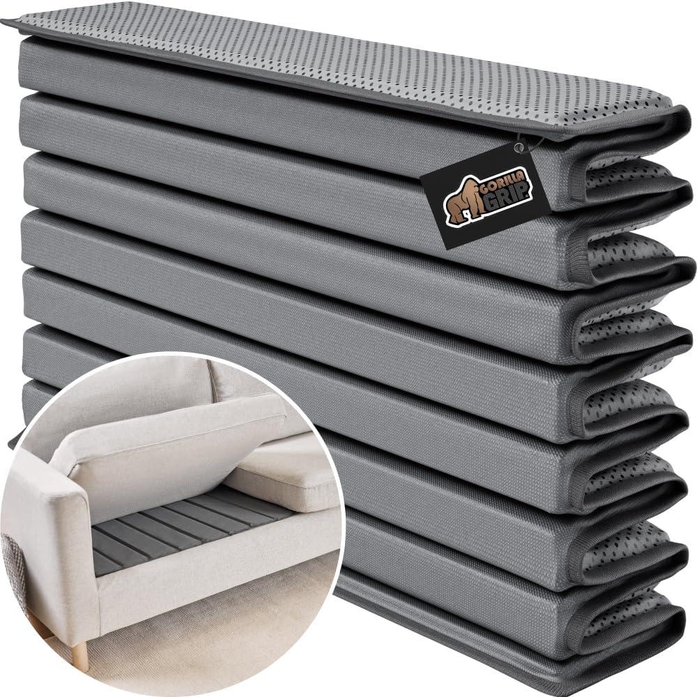 GORILLA GRIP Heavy Duty Couch Cushion Support Board to Fix Sagging Sofas, 54 x 21.5 Loveseat, Thick Plywood Boards Add Strong Seat Supports, Stay in Place Replacement Stuffing Under Couches Gray (54" Loveseat, Gray)