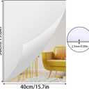 Acrylic Mirror Sheet for Wall, 15.7" x 19.6" Large Rectangular Mirror Tiles Frameless Wall Mounted Mirror Self-Adhesive Mirror Stickers for Vanity Bedroom Home Decor