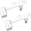 Hibbent 2 Pack Bidet Attachment for Toilet, Non-Electric Dual Nozzle for Frontal & Rear Wash, Adjustable Water Pressure Control, Fresh Water Bidet Toilet Seat, Self Cleaning Water Sprayer, Chrome