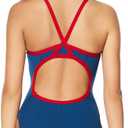 Speedo Womens Swimsuit One Piece Prolt Flyback Solid Adult Team Colors (Blue)