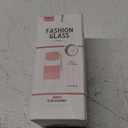 13oz/380ml small glass water bottle with leak-proof Lid,Anti-slip silicone sleeve, Lightweight and portable drinking cup,tea infuser and Silicone strap (Purple,13oz)