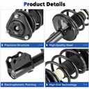 Front Complete Struts Assembly w/Coil Spring Shock Absorber Compatible with Toyota Matrix/Pontiac Vibe 2003-2008, Replace for 172117 172116, 2Pcs