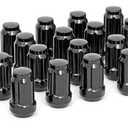 Rough Country Lug Nut Set 1/2 x 20 Black Wheel with Painted 
