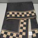 OJIA Easy Jute Outdoor Rug 3x5 Washable Rugs for Entryway, Checkered Border Black Front Door Rug Non-Slip Door Mats Indoor Outdoor Rugs Farmhouse 3x5 Area Rug for Porch Outside Patio Living Room