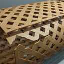 4 ft. x 8 ft. Sierra Cedar Privacy Diamond Vinyl Lattice