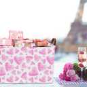 Rectangular Storage BasketsGift Basket,Book Box,Room Decor(Watercolor Heart)