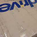 Drive Medical Blue Streak Lightweight Wheelchair - Portable Folding Mobility Aid - Swing-Away Footrests - Desk Arms - Durable Steel Frame - Easy Transport & Storage - 20-Inch Seat