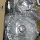 Daniks Modern 11-Piece Stainless Steel Cookware Set with Glass Lids, Includes Saucepan and Frying Pan with Lid, Tri-Ply Bases for Even Heating, Induction Compatible, Dishwasher Safe, Heatproof Handles