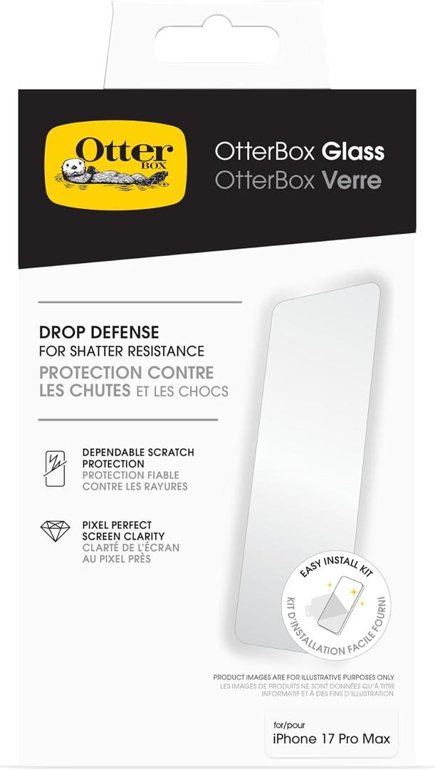 OtterBox iPhone 17 Pro Max Glass Screen Protector