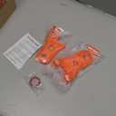 10PCS Door Hinge Cover & Hood Hinge Cover Trim Exterior Accessories for 2018-2024 Jeep Wrangler JLU Gladiator JT 4-Door (Orange)