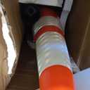 (8 Cones) BESEA 28 inch Orange PVC Traffic Cones, Black Base Construction Safety Cones Road Parking Cone Structurally Stable Wearproof (28" Height)