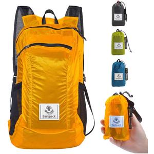 4Monster Hiking Daypack,Water Resistant Lightweight Packable Backpack for Travel Camping Outdoor (16L, A-orange)